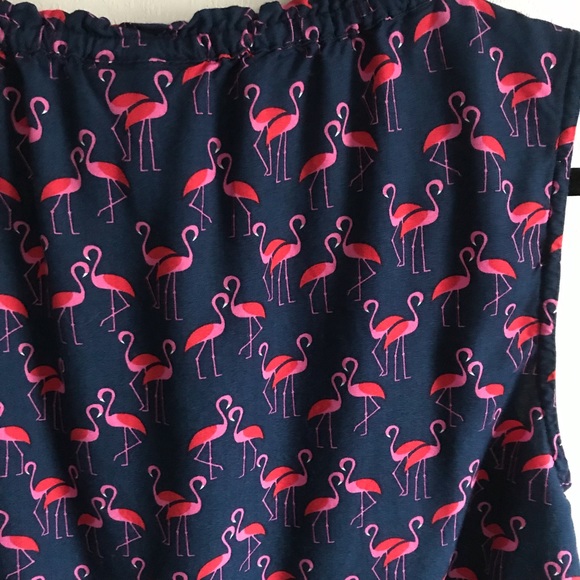 Escapada sleeveless top navy pink flamingos small - Picture 4 of 4